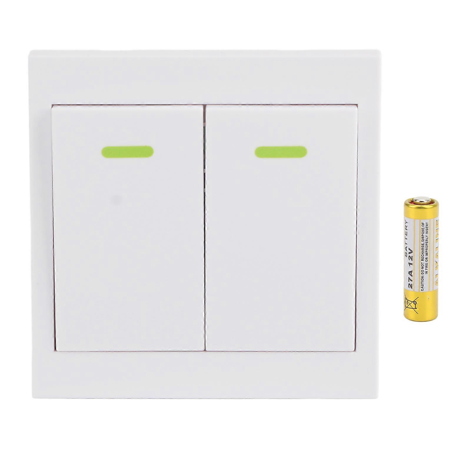 Telecomandă wireless, comutator de perete, întrerupător de lumină ignifug DC12V pentru rulote, bărci, 2 bande