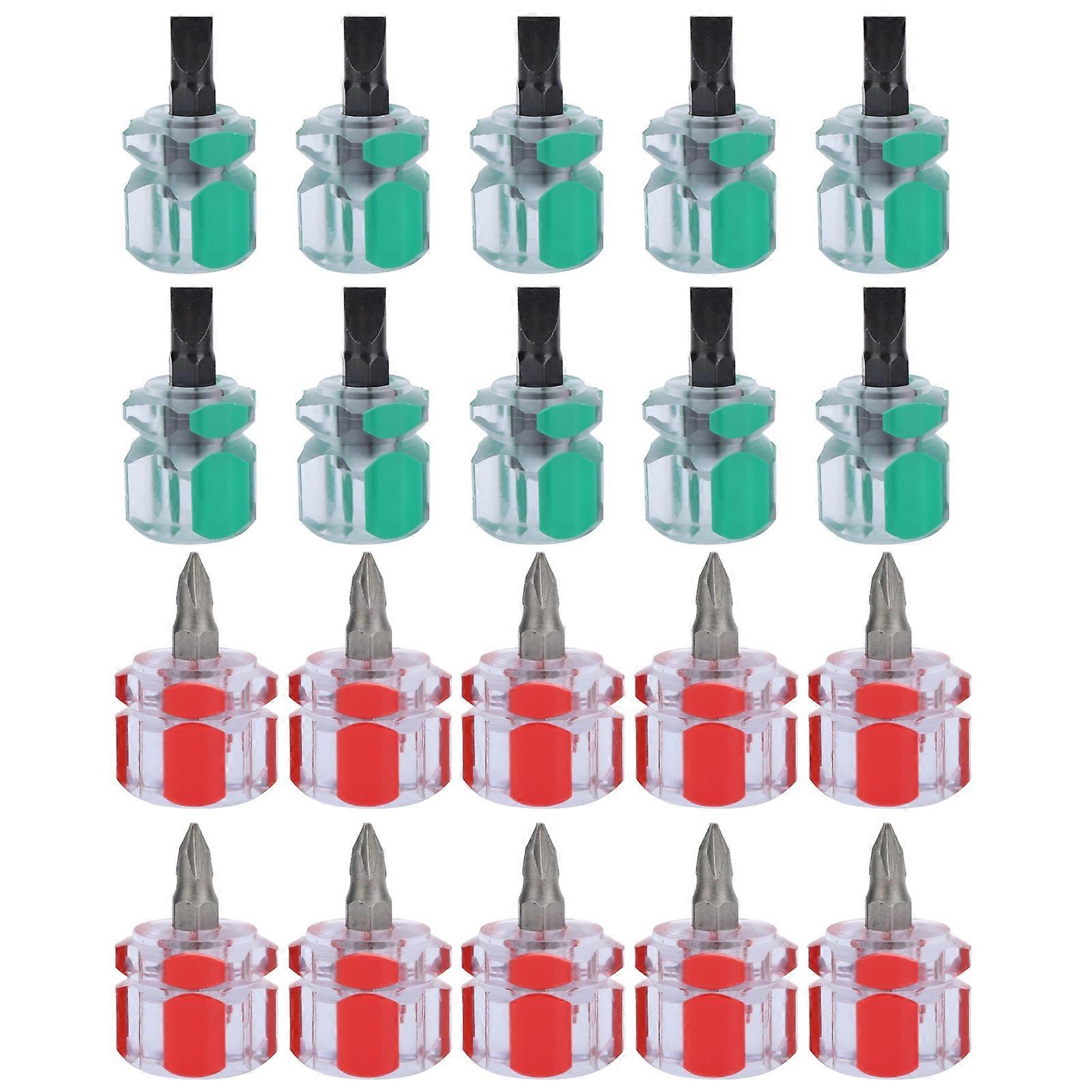 20 قطعة قصيرة قصيرة مفك البراغي فتحة الصليب DIY أداة الخياطة ماكينة إصلاح الملحقات