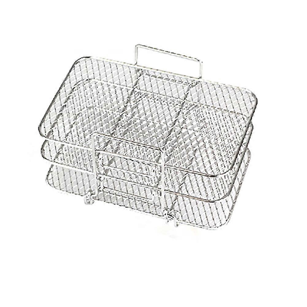 grill stand air fryer with three stackable layers