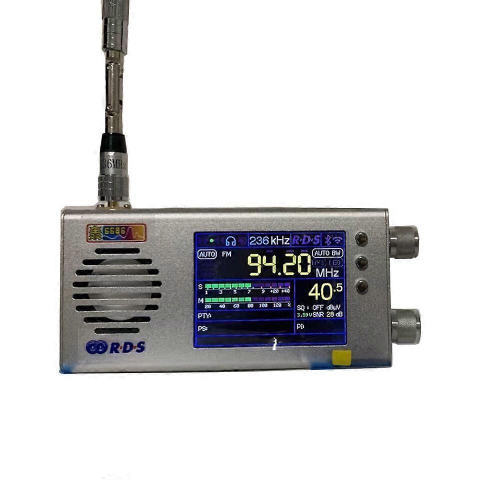 3.2in LCD All Band Radio Support SW MW LW FM AM Second Generation V1.18 Silver