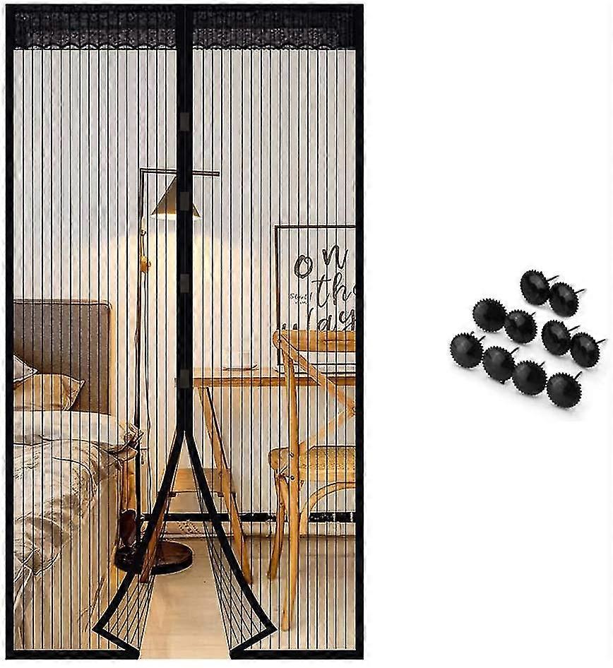 100x210 ס"מ מגנטי יתוש רשת דלת דלת חלון מגנטי לטוס וילונות עבור הדלת