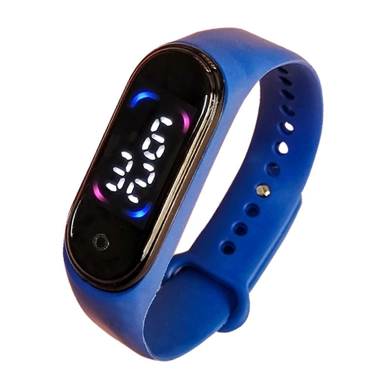 ספורט LED שעון יד דיגיטלי עמיד למים HD מסך מגע ספורט שעון חכם לבנות ובנים