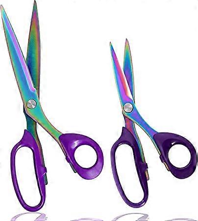 ZK-Fabric Tailoring Scissors, Titanium Coated Stainless Steel Multipurpose Tailoring Scissors, Fabric Tailoring Scissors, Leather Tailoring Scissors, 