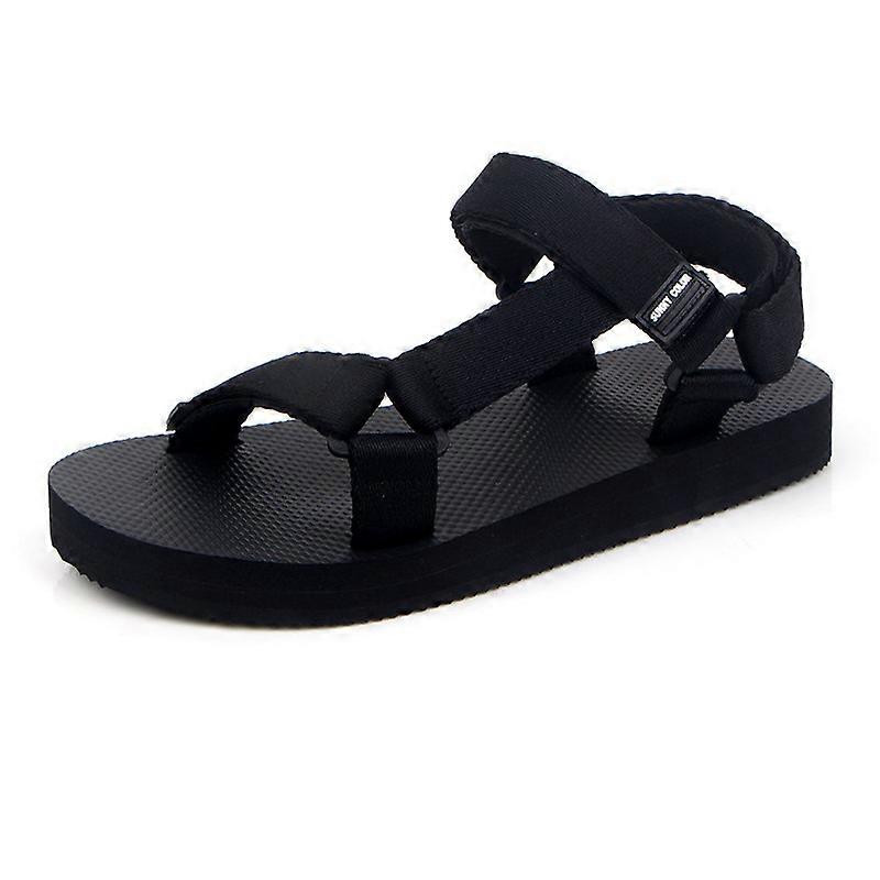 Summer Adjustable Couple Sandals Open Toe Non Slip Platform Flat Heels Sandal