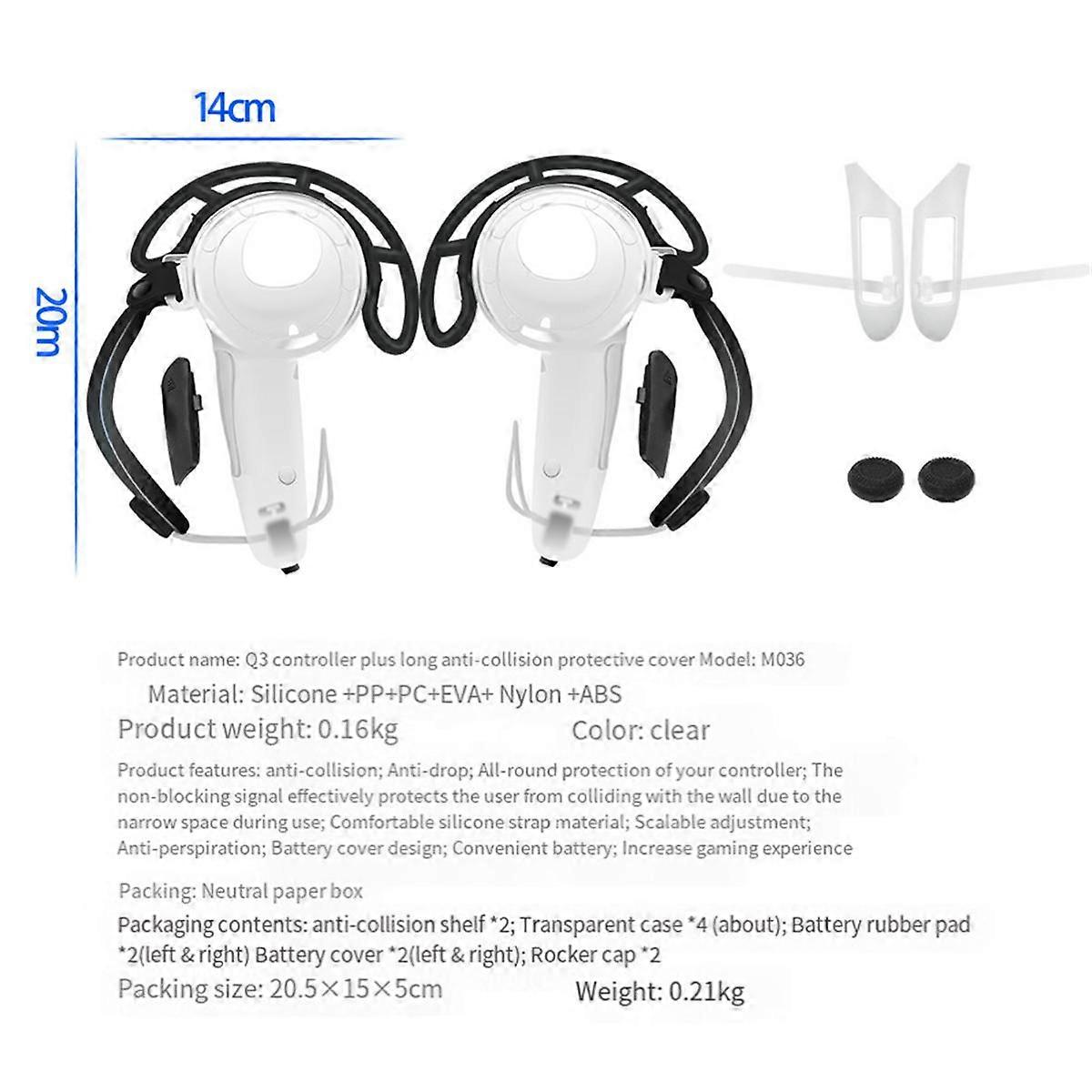 Handle Protective Cover for 3 Controller Protective Case for 3 VR Accessories