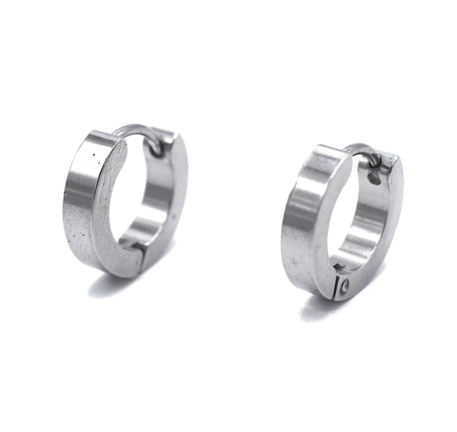 Silver hoop earrings 