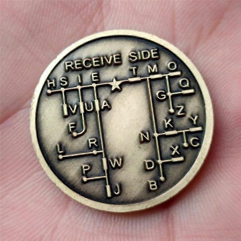 CW Morse Code Commemorative Coins CW Training Coin Morse Code Training Coin for Novice Radio Enthus