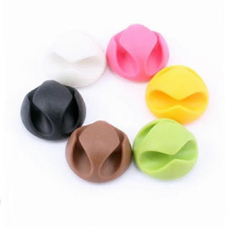 6pcs Cable Holder Clip Cord Organizer Strong Self Adhesive Cable Management For Tidy Up Messy Desktop Usb Cable Cord