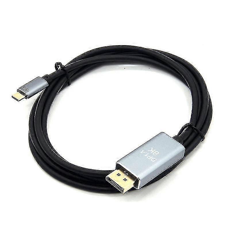 8k Usb C To Displayport Cable 6ft 8k@120hz Dp 1.4 To Usb C Cable For Macbook