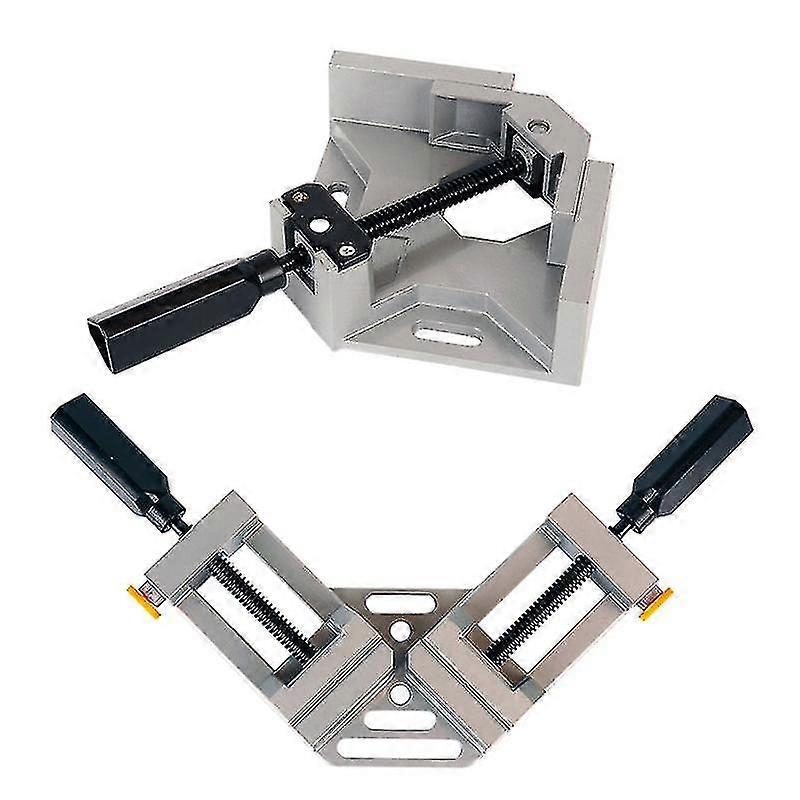 Aluminum 90 degree right angle clamp single/double handle woodworking frame clip 67je
