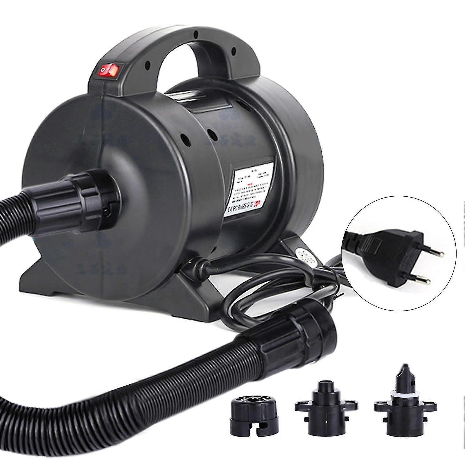 Portable 1600W Electric Pump Air Mattress Pump Quick Inflation Electric Air Pump Inflator Deflator with 2 Nozzles for Air Bed Raft Boat