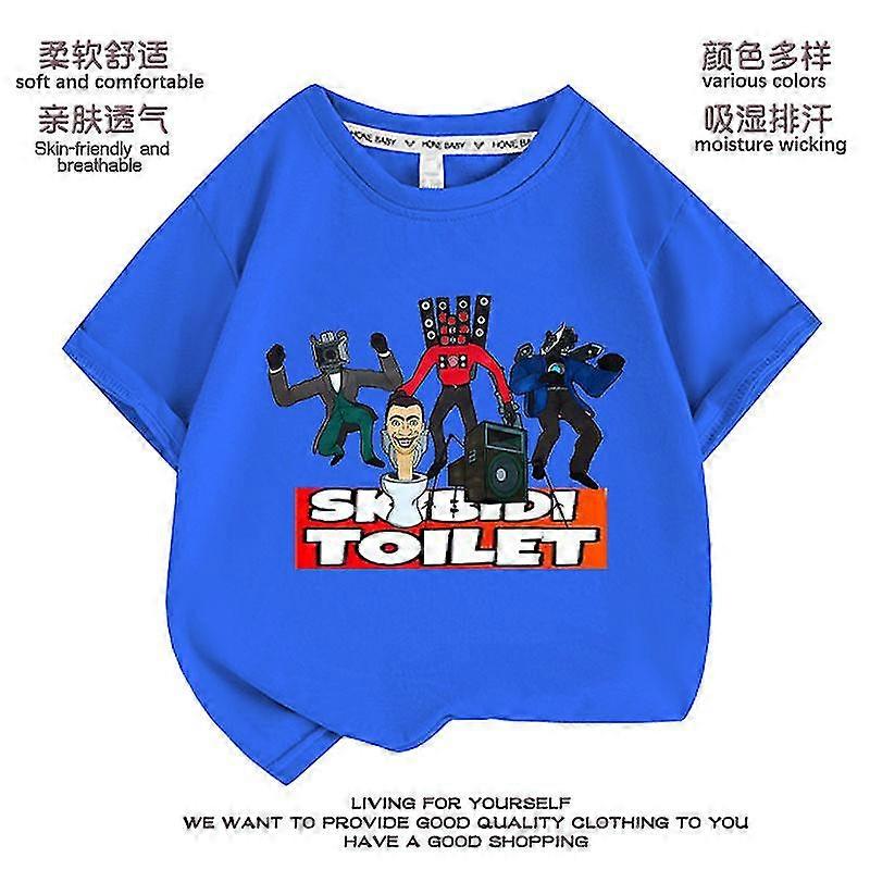 סקיבידי טואלט גבר בגדים קצרים שרוולים חולצת טריקו בגדי קיץ לילדים גבר טלוויזיה גבר חולצת טריקו לילדים מתנת יום הולדת