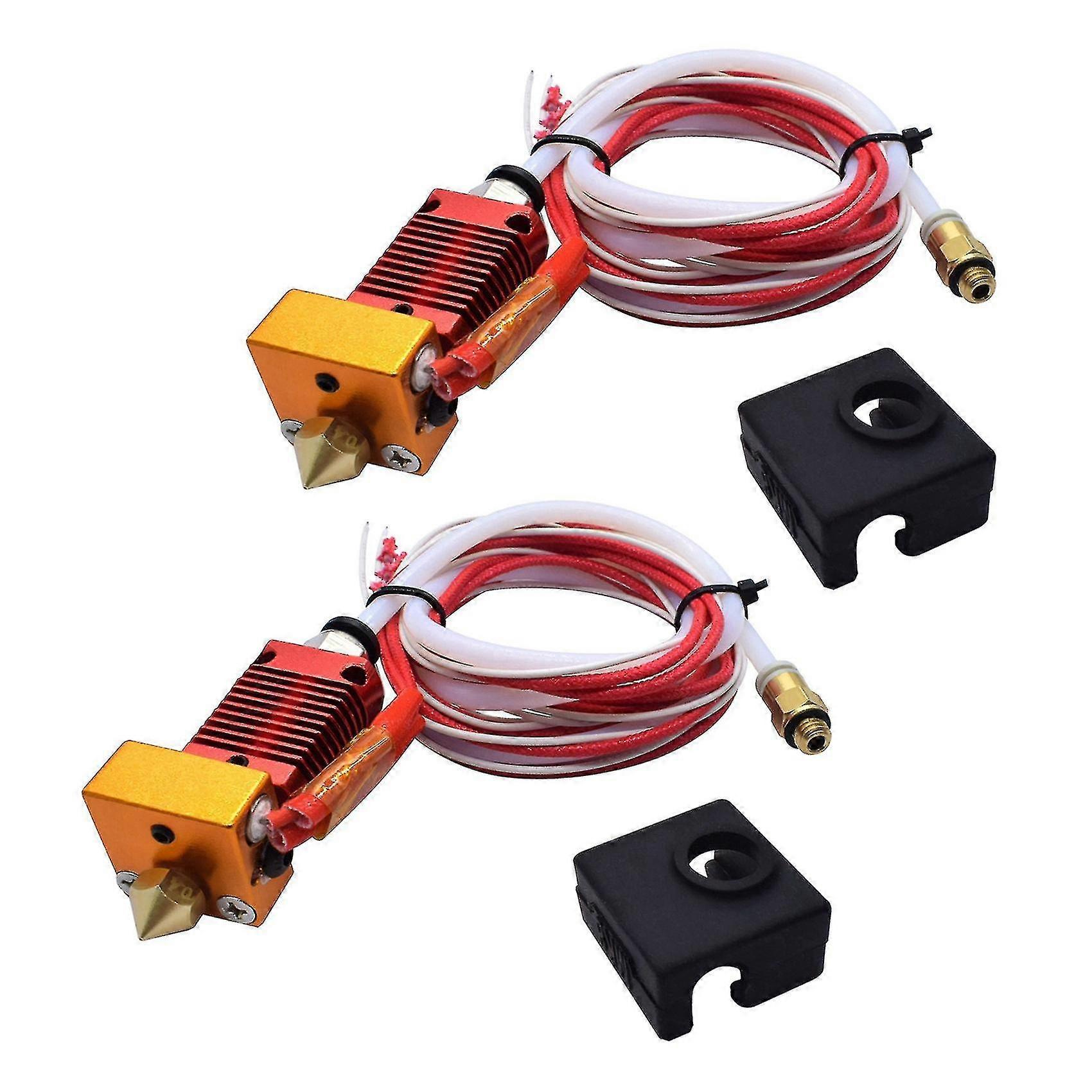 2x 3D Full J-Kopf Cr10 Hotend Extruder Kit Hot End Kit für Ender-3 Cr10 10s Bowden Extruder 24v 40w