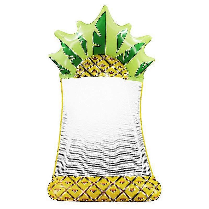 Pvc Floating Bed Pineapple Swimming Floating Mat Inflatable Floating Row Swimming Pool Supplies For Swimming(1 Pcs, Yellow)