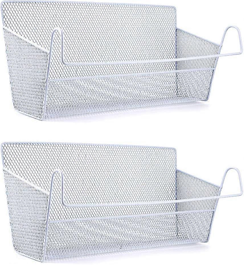 2pcs Dorm Bed Hanging Storage Baskets, Storage Shelf for Office, Home, School, Dorm, Bunk Bed