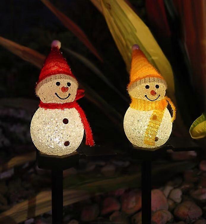 LED Solar Garden Lights, Christmas Snowman