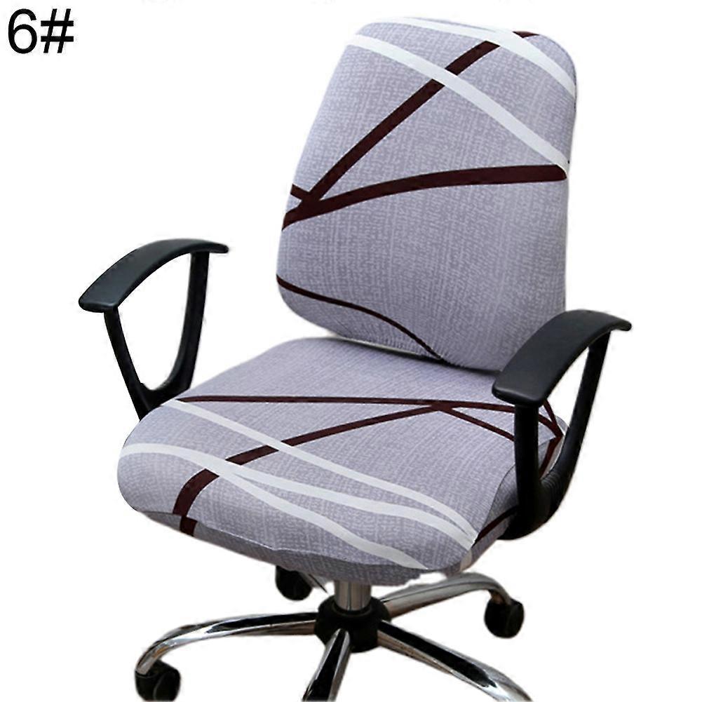 Stretchy Split Chair Cover Office Armchair Protector Seat Backrest Decoration KAESI