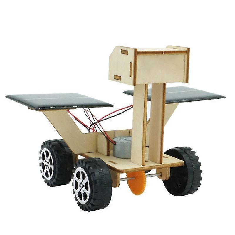 Kids DIY Assembly Solar Power Moon Rover Robot Model Scientific Experiment Toy KAESI