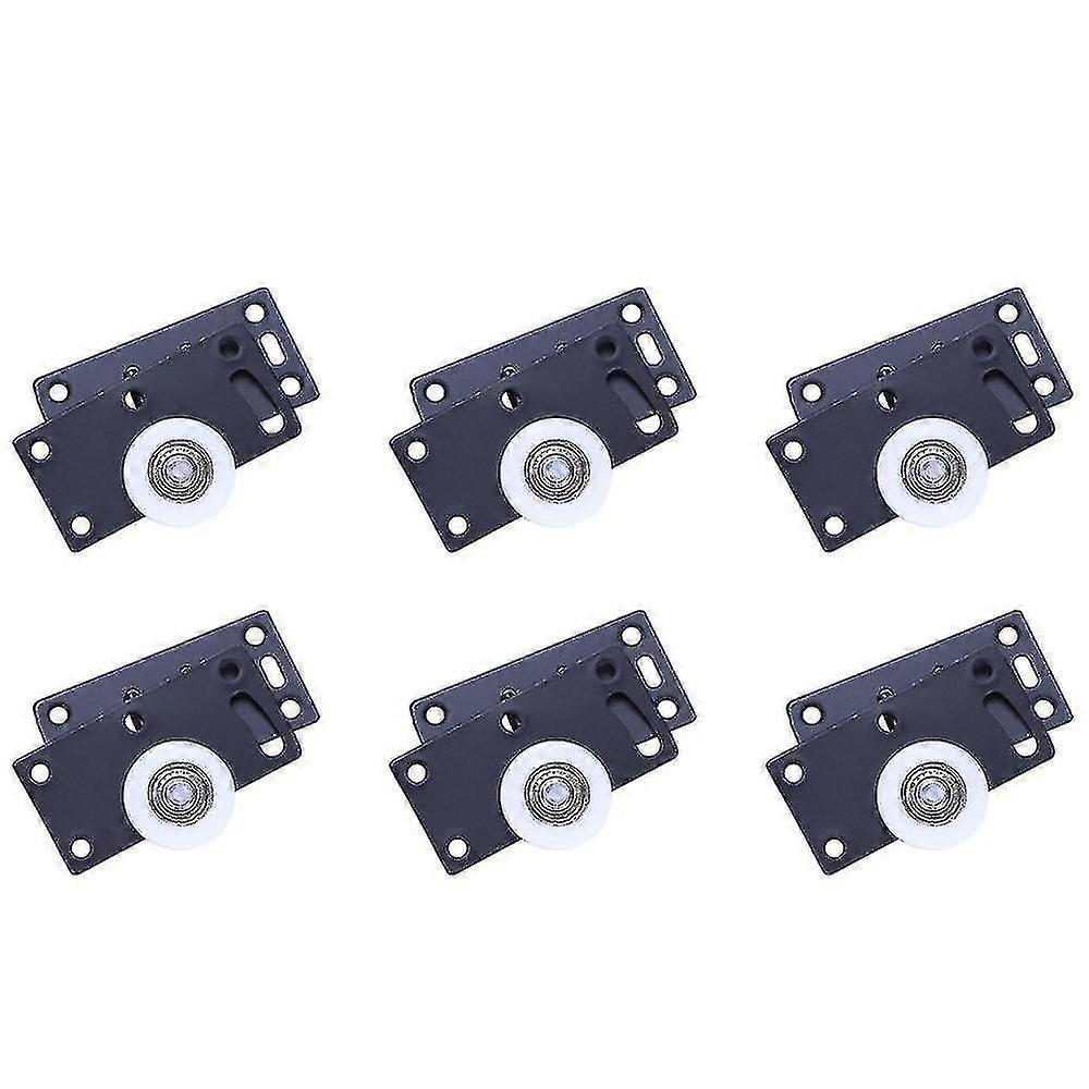 4sets Sliding Door Rollers Pulleys Smoothly & Mute Nylon Wheels