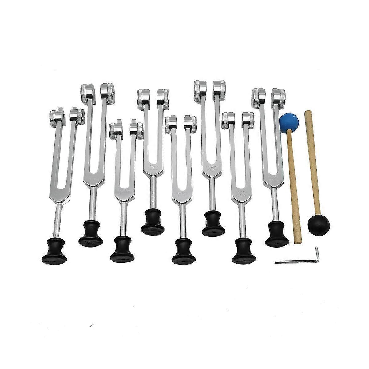 Tuning Forks Set for Healing,Sound (126.22 Hz,136.1 Hz,141.27 Hz,172.06 Hz,194.18 Hz,210.42 Hz,221.