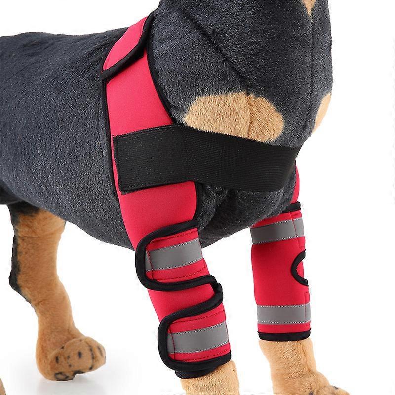 MIMIGO Pet Supplies With Reflective Stripe-Dog Front Leg Braces Carpal Support Hock Joint, Cruciate Ligament, Wound Healing and Loss of Stability from