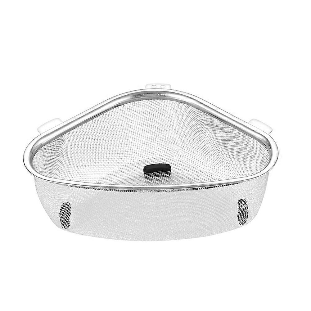 Triangle Corner Strainer Triangular Sink Drain Shelf Corner Sink Strainer Basket
