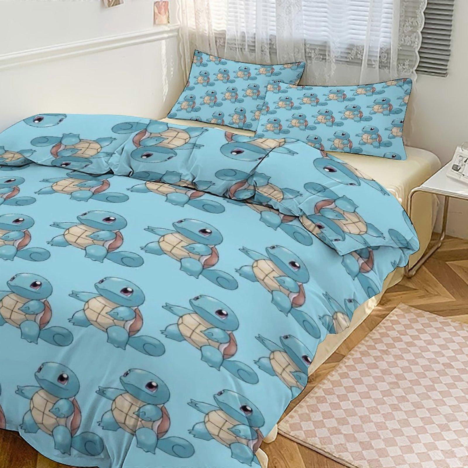 Ez26 Squi_rtle Print Bedding Set Pattern Duvet Cove Set 3 Pieces 1 Quilt Cover And 2 Pillowcases for Women Men Teens Multiple sizes to choose from IU2