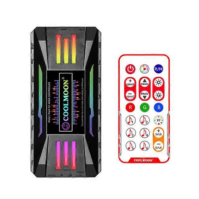 ARGB Remote Control 4Pin PWM 5V 3Pin Synchronization Wireless Controller for PC Case Cooling Fan Light Bar CPU Cooler