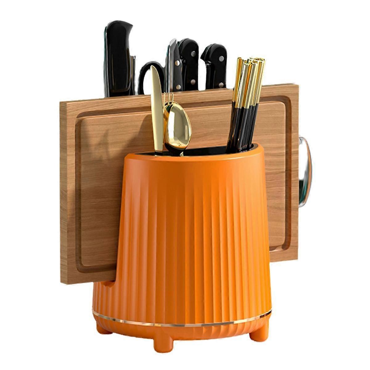 Rotating Knife Rack, Cutlery Rack, Spoon, Chopsticks, Fork Storage Rack Storage Box, Multifunctiona