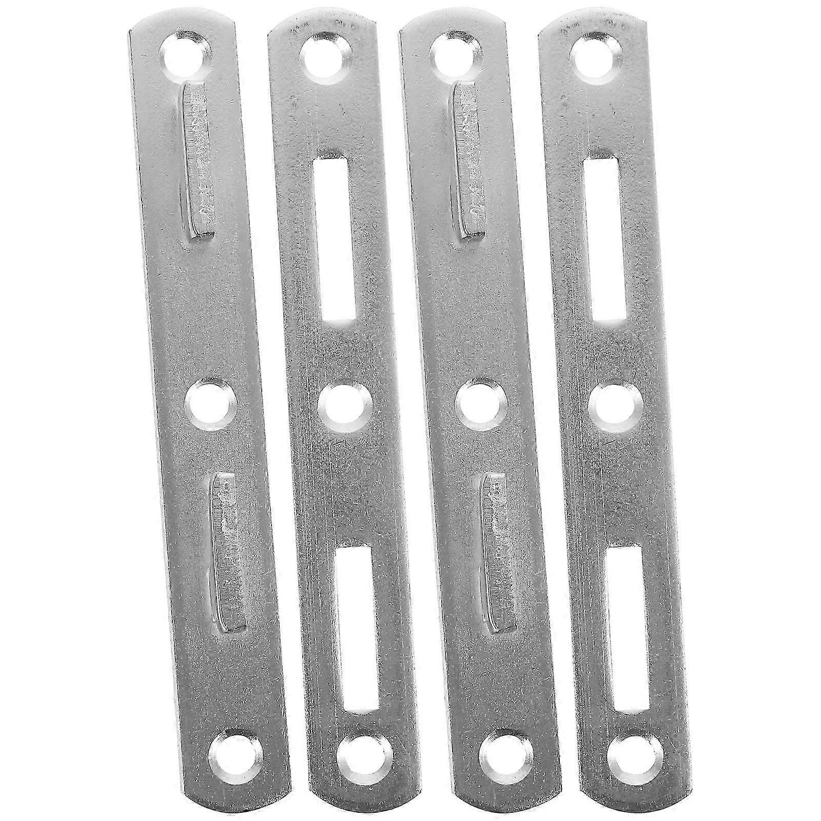 4pcs Bed Rail Fasteners Bed Rail Brackets Heavy Duty Bed Frame Rail Hardware
