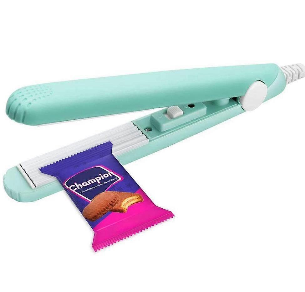 Green-Mini Heat Sealer for Food Bags, Mini Portable Bag Sealing Machine, Smart Control Hanging Heating Sheet for Airtight Food Storage Inbox