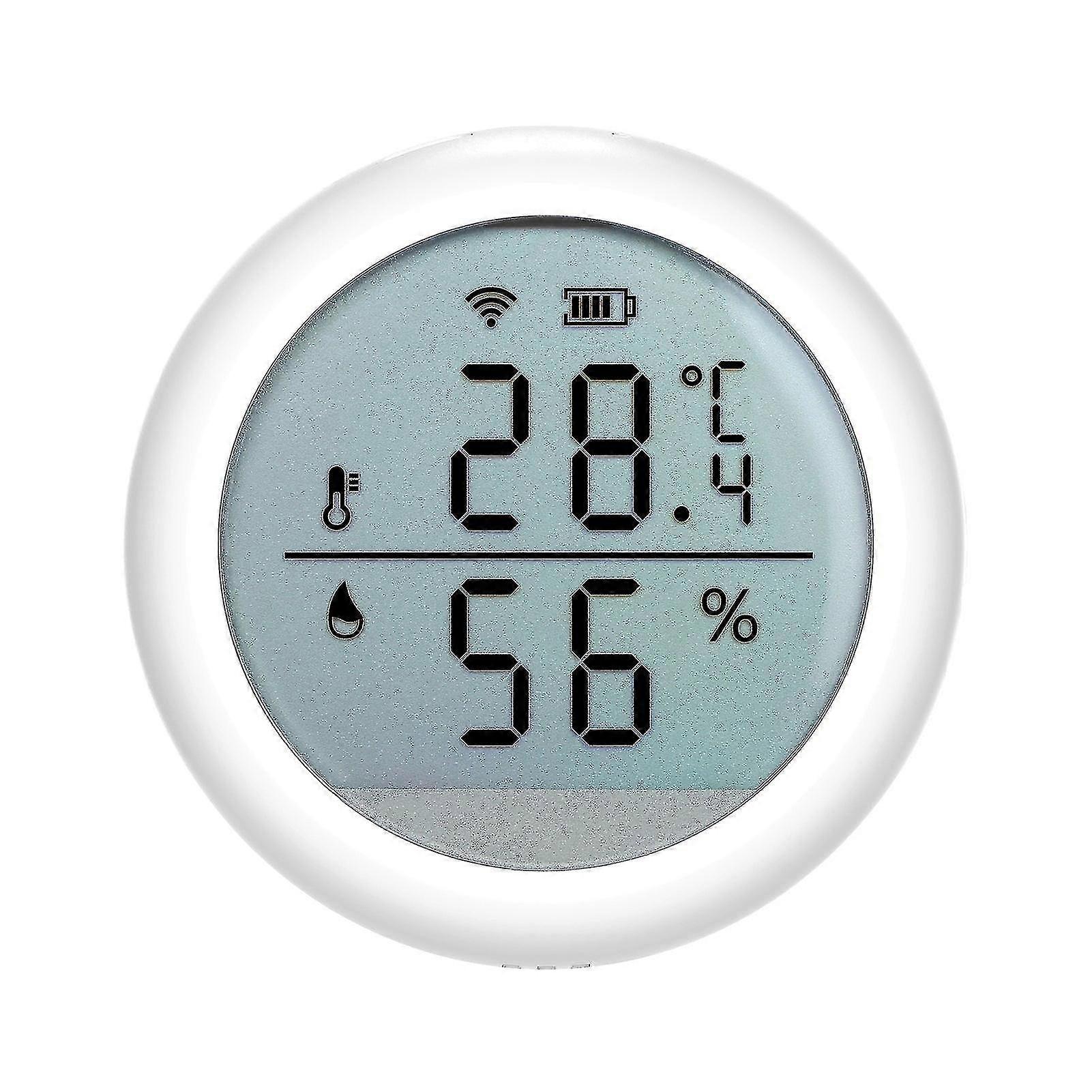 Wireless Thermometer Hygrometer Wifi Smart Luftfeuchtigkeit Temperatursensor mit Alarm LCD-Display Remote App Überwachung