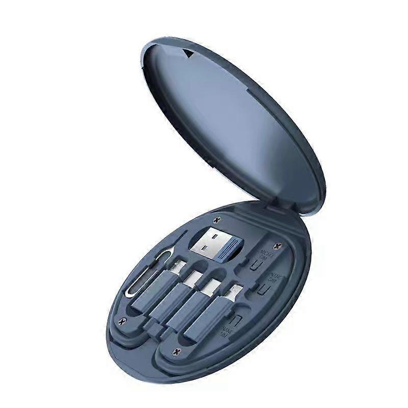 Multifunctional Digital Storage Box Five-in-one Adapter Typec Adapter 60W Fast Charging Multi-head Data Cable