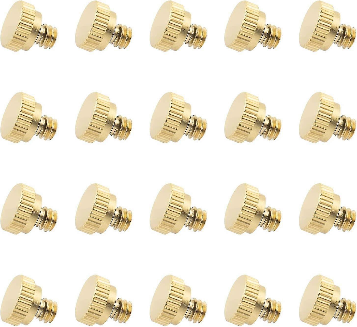Brass Misting Nozzle Plug For Outdoor Cooling System (10pcs, 10/24 Screw Thread)