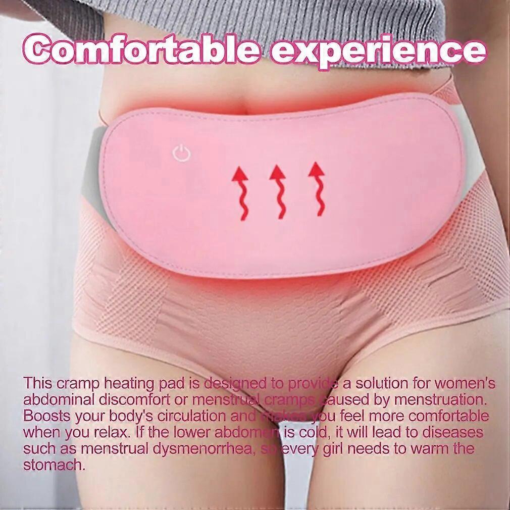 暖かい子宮ベルト電気USB加熱ウエストベルト痛み緩和遠赤外線加熱バンド月経困難症女性ボディヒーターを緩和