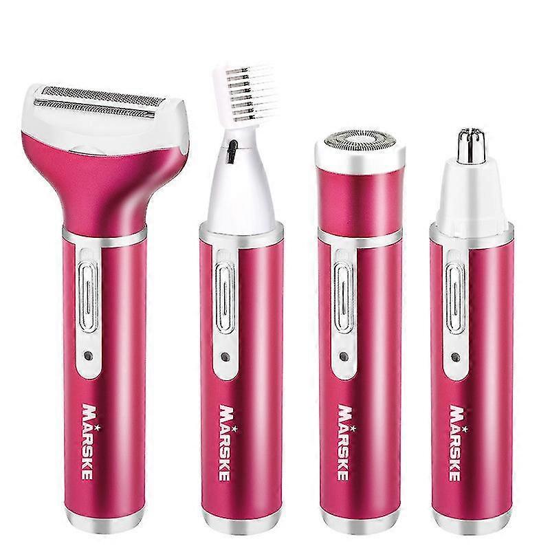 Rasoir électrique Femme 2 En 1 - Épilateur Sans Douleur & Tondeuse Intime - Portable Rechargeable USB - Design Compact - Idéal Voyage