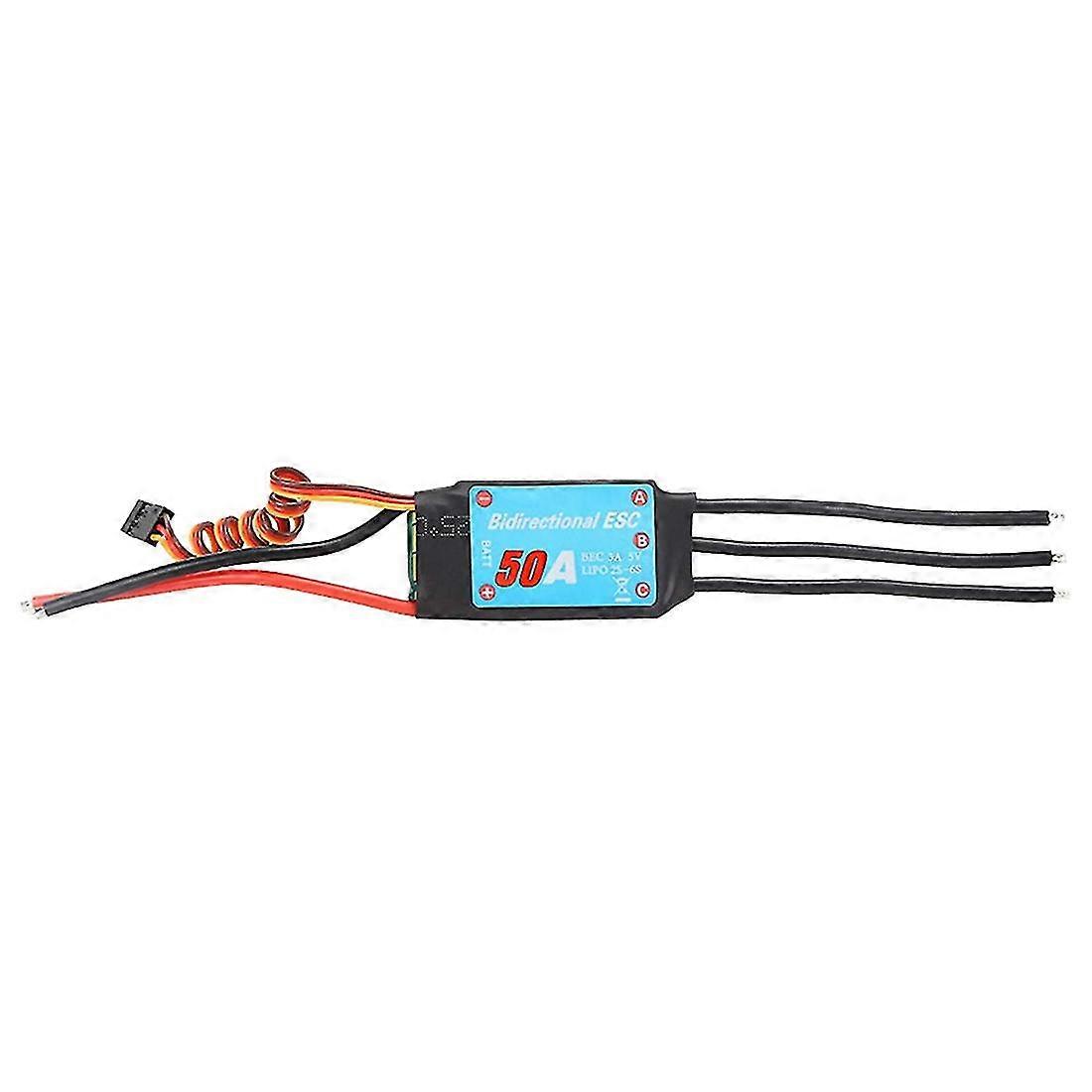 Bidirectional Esc 50a Brushless Esc For Remote Control Pneumatic Underwater Propelle(50a)
