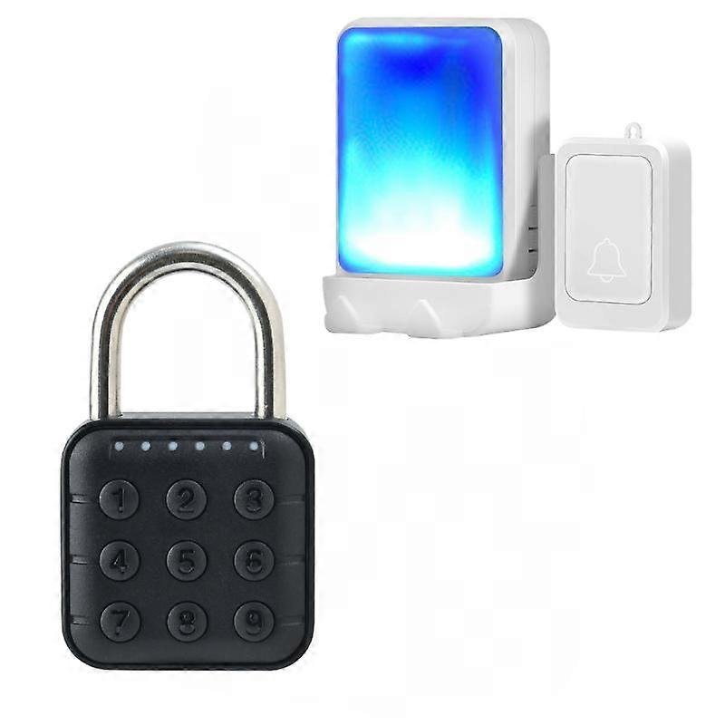 Comprehensive Security System: Digital Combination Lock And Loud Visual Wireless Doorbell