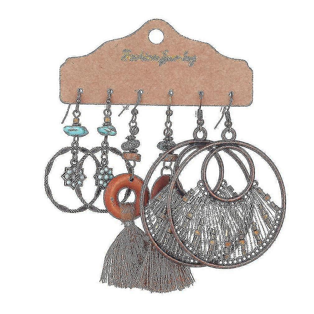 Hmwy-earrings Ing Bead Ometric Alloy Ear Studs For