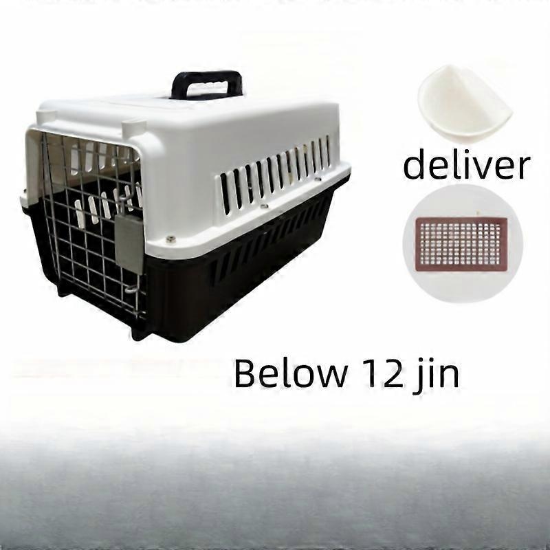 PP Material Hard-Sided Pet Carrier, Portable Dog & Cat Crate for Air and Car Travel with Secure Closure - Small Size Suitable for Pets Below 12 Jin