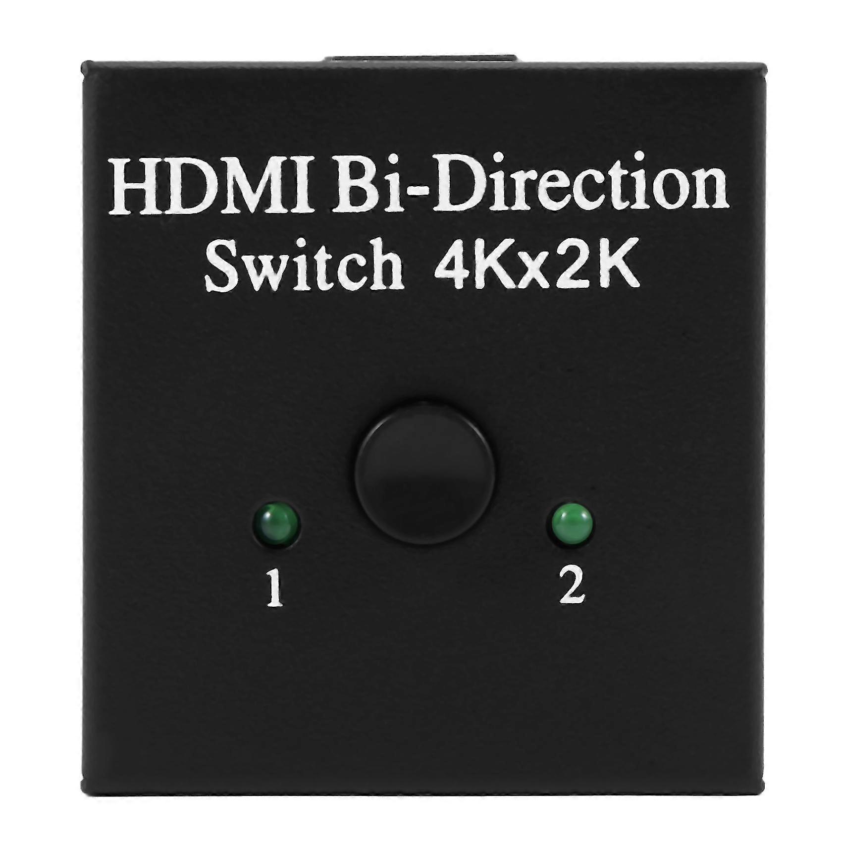 Switcher 2 Ports Bi-direction Manual Switch 2 X 11 X 2 Hub-hdcp Passthrough-supports Ultra Hd 4k