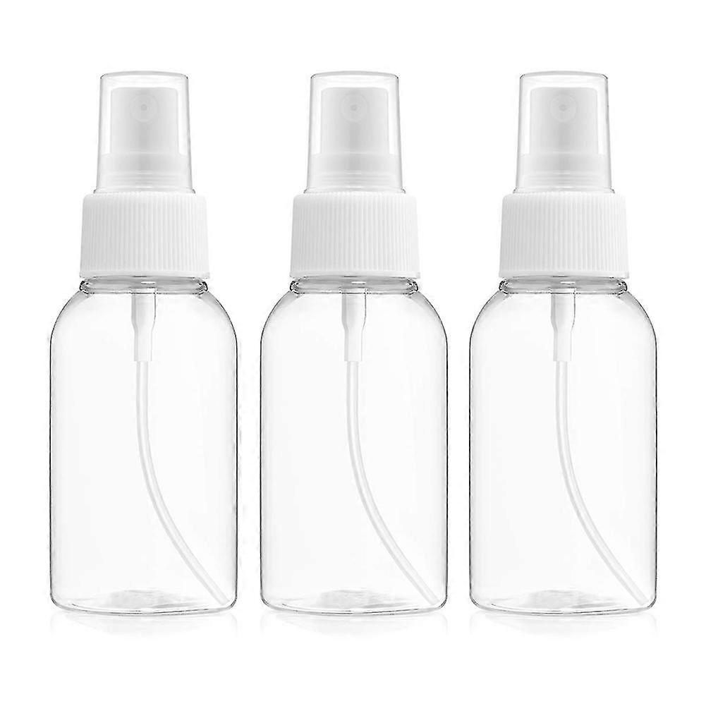 3Pcs 75ml Portable Travel Transparent Empty Refillable Spray Bottle Atomizer