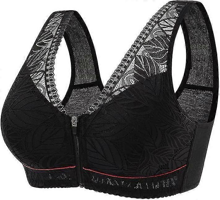 Camilace Comfort Wireless Front Close Bra, Women's Plus Size Breathable Soft Cup Bras
