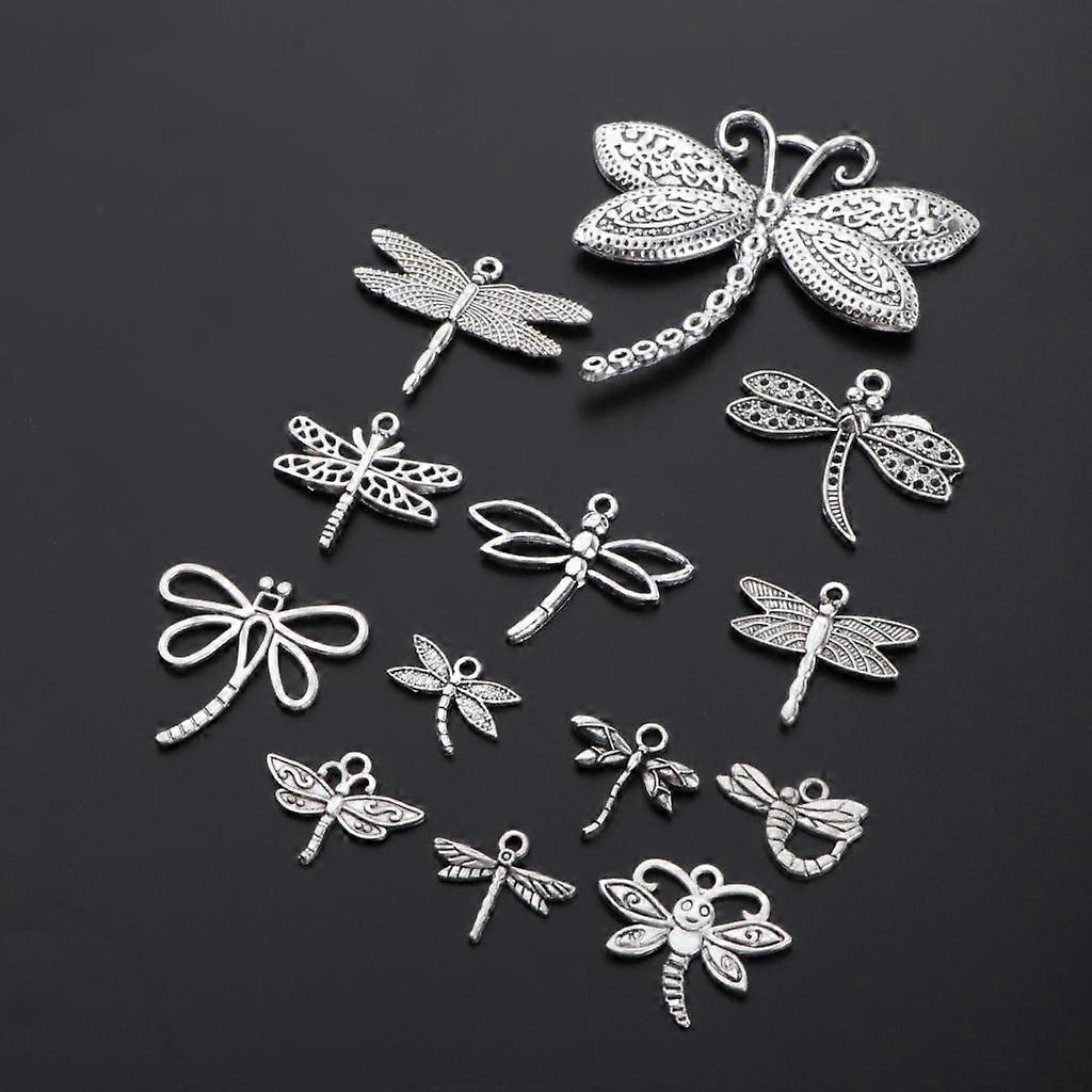 13 Stück Libelle Anhänger Craft, Ohrring Stecker
