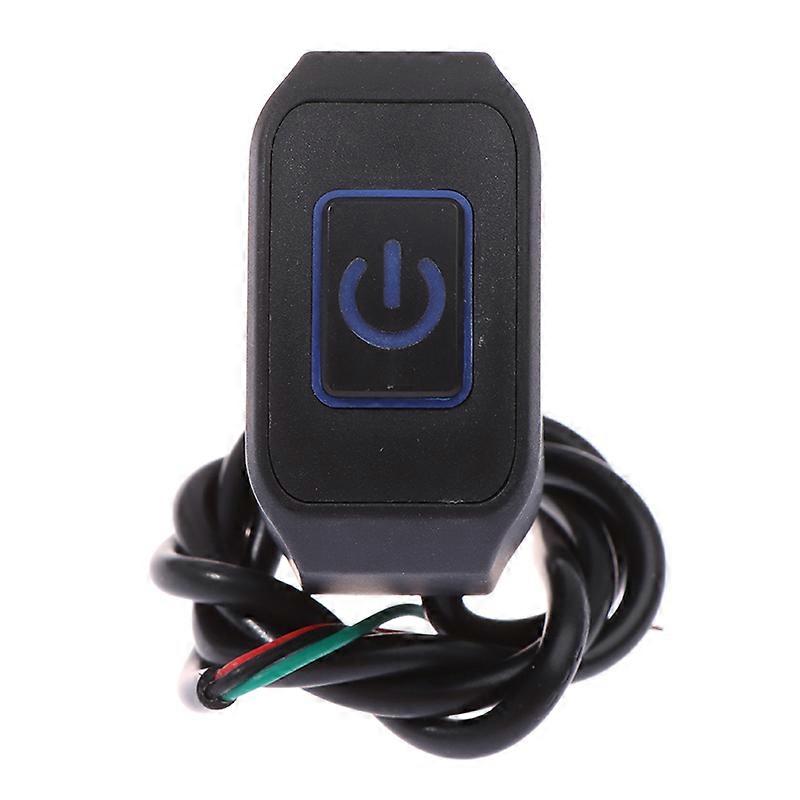 22mm Motorcycle Switch with LED Light Momentry Buttton Handlebar Mount Headlight Horn Control Waterproof Modified Switch