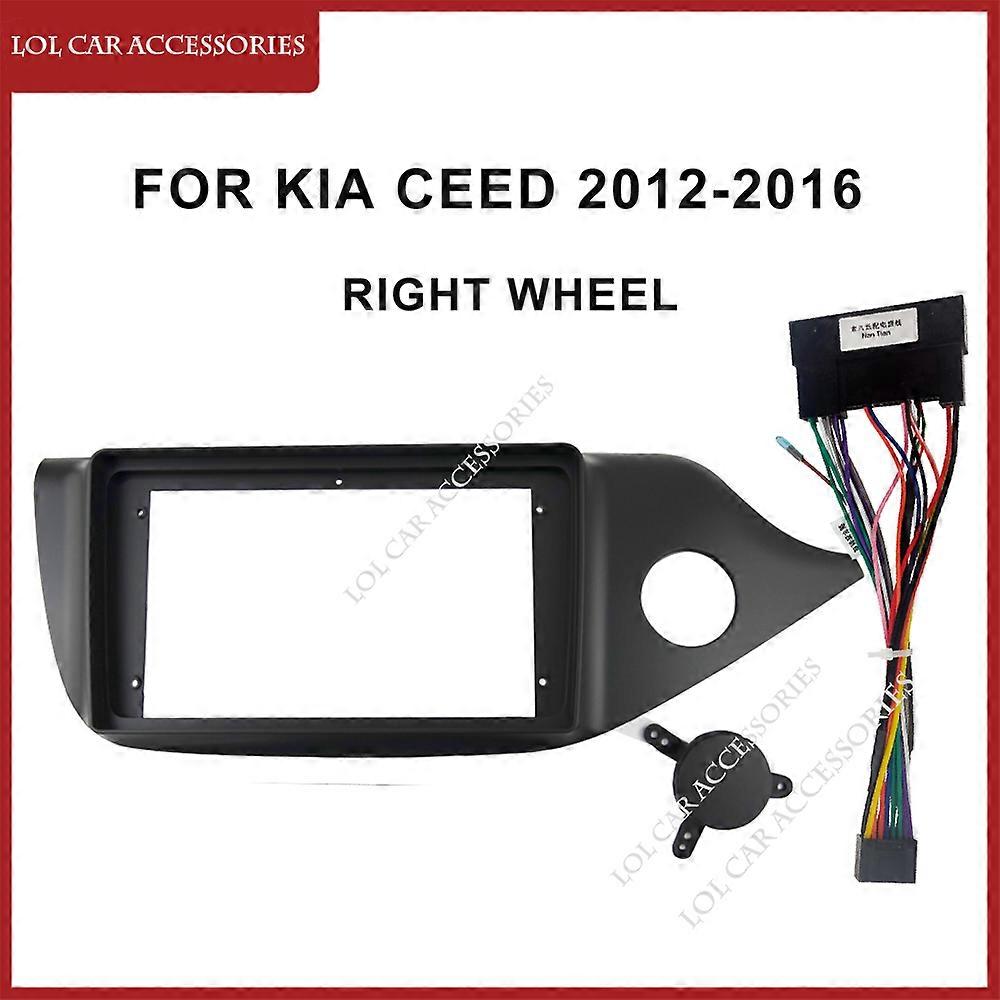 9 Inch Fascias For KIA Ceed 2012-2016 Car Radio Stereo 2 Din Head Unit Panel Dash Frame DVD GPS MP5 Android Player Install
