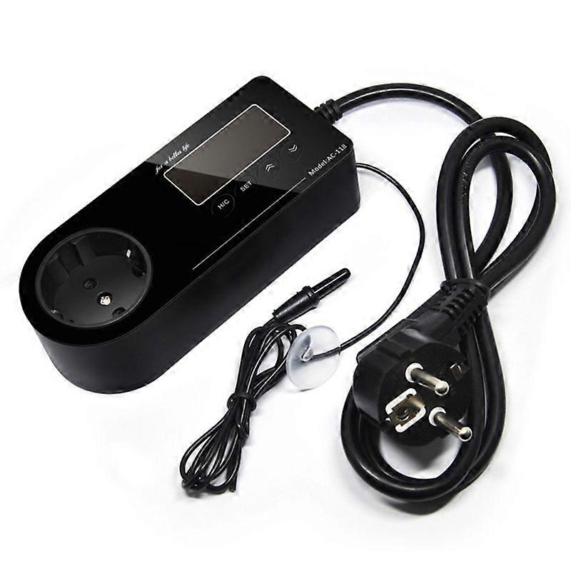 Intelligent Digital Thermostat EU Plug Temperature Regulator Aquarium Reptile