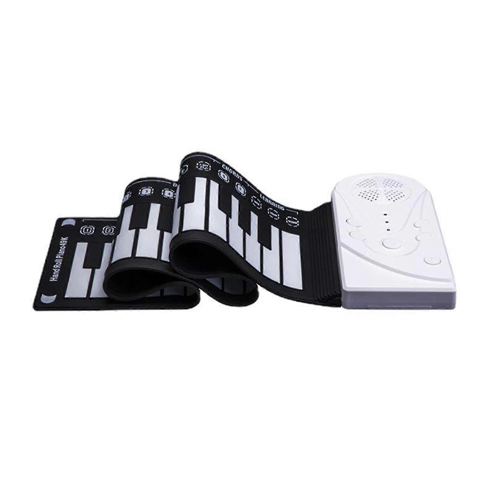 Portable Rolled Piano 49 Keys Soft Silicone Digital Piano With Foldable Keyboard Educational Gift For Kids Beginners New