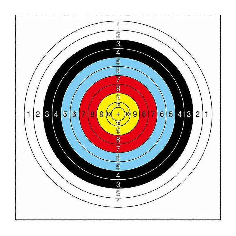 25pcs Archery Targets, 10 Rings 16 x 16 inches Paper Archery Target Targets Paper Standard Archery for Target Practice