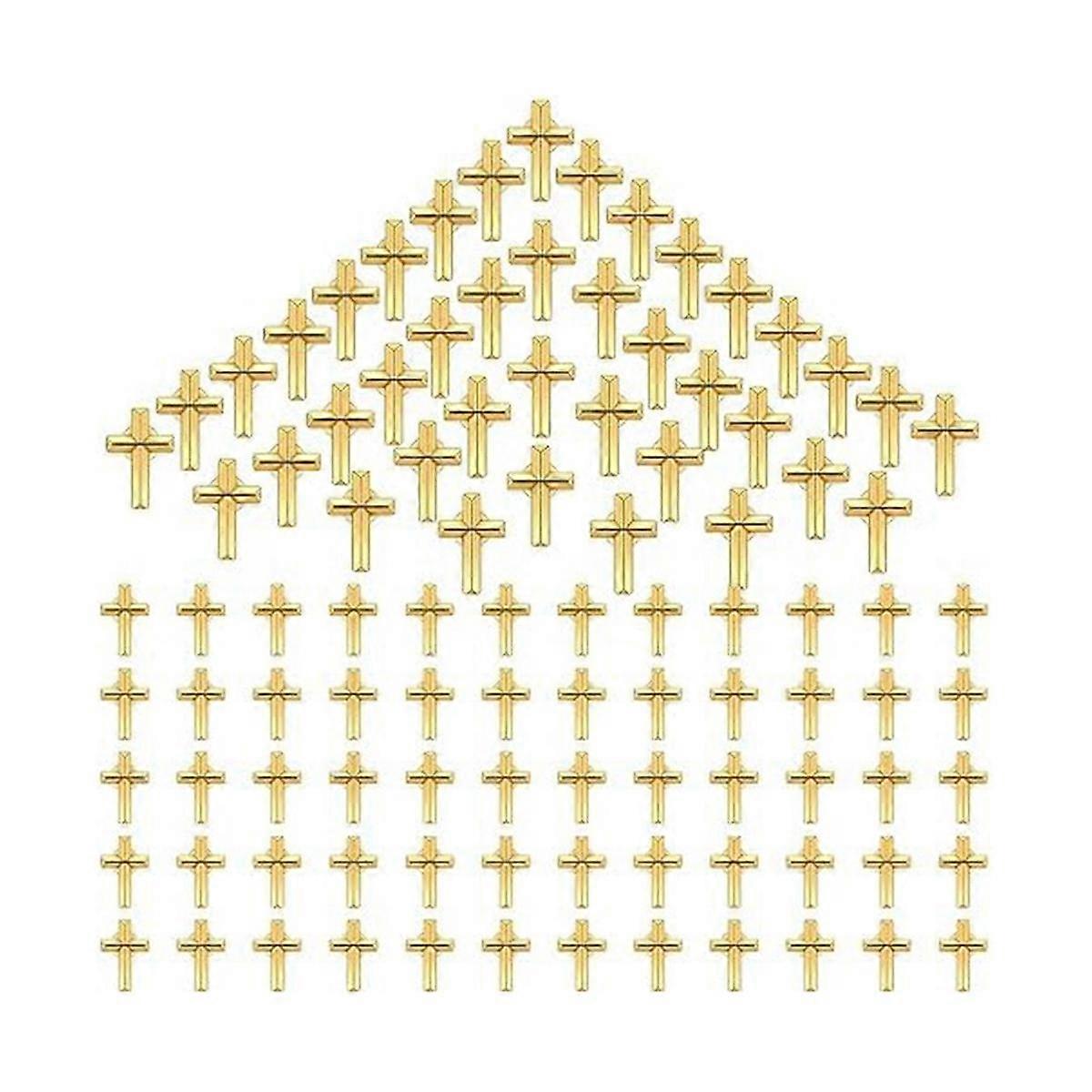 100 Pcs Lapel Pin Bulk Set Gold Pins Religious Pin Gold Enamel Pin Set for Christian Chaplain
